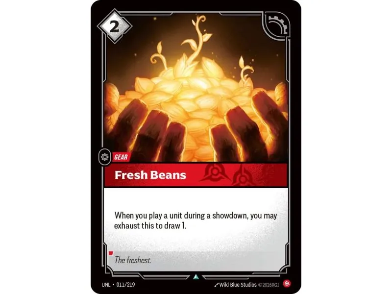 Fresh Beans (Base) UNL-011 | UNL | ProCards México