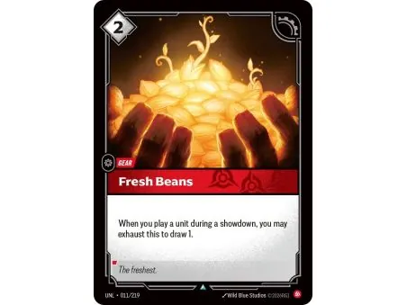 Fresh Beans (Base) UNL-011 | UNL | ProCards México
