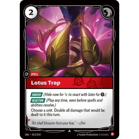 Lotus Trap (Base) UNL-013 | UNL | ProCards México