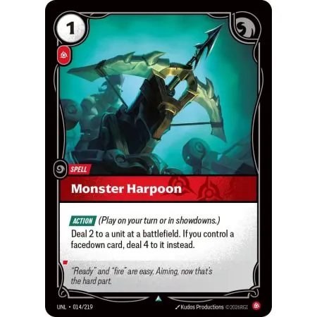 Monster Harpoon (Base) UNL-014 | UNL | ProCards México