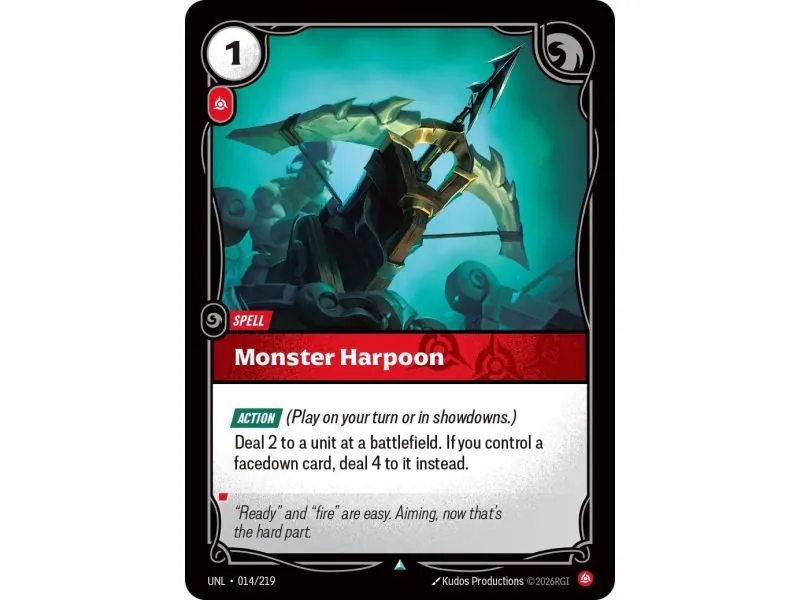 Monster Harpoon (Base) UNL-014 | UNL | ProCards México