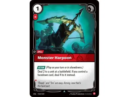 Monster Harpoon (Base) UNL-014 | UNL | ProCards México