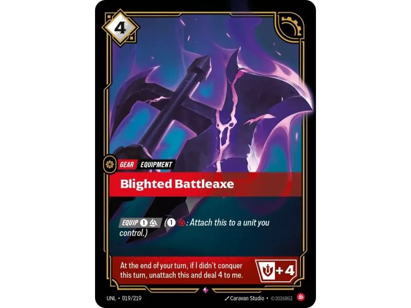 Blighted Battleaxe (Base) UNL-019 | UNL | ProCards México