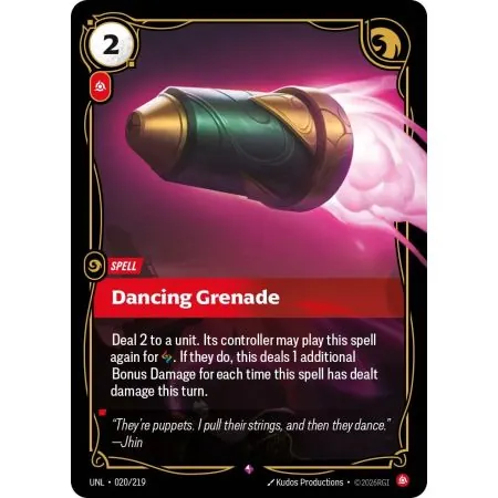 Dancing Grenade (Base) UNL-020 | UNL | ProCards México