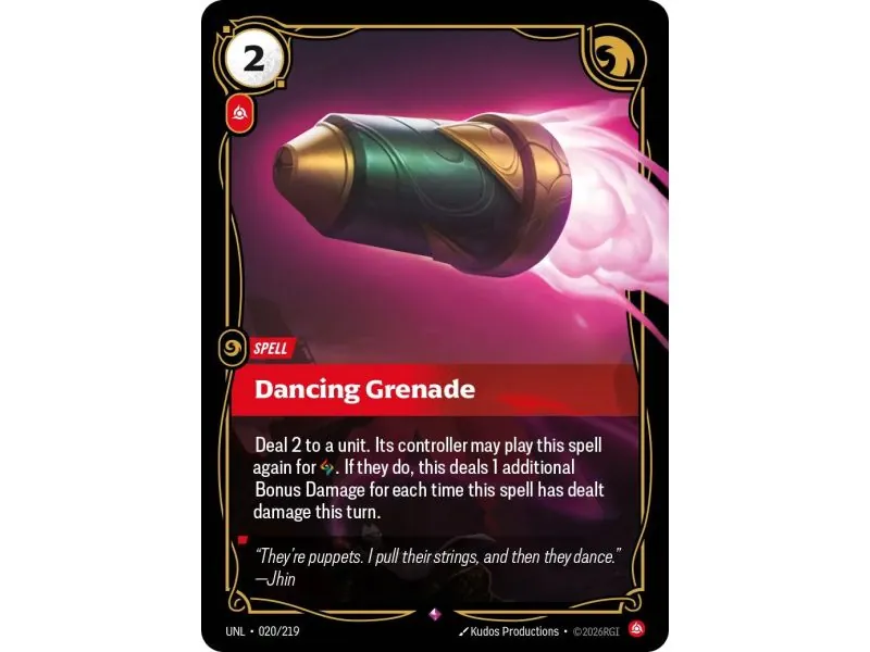 Dancing Grenade (Base) UNL-020 | UNL | ProCards México