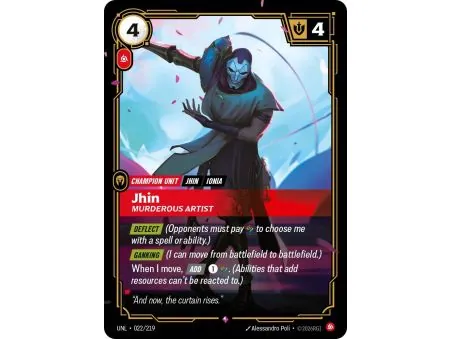 Jhin - Murderous Artist (Base) UNL-022 | UNL | ProCards México