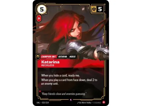 Katarina - Reckless (Base) UNL-023 | UNL | ProCards México