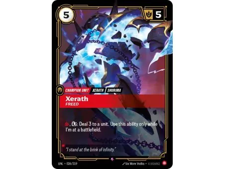 Xerath - Freed (Base) UNL-026 | UNL | ProCards México