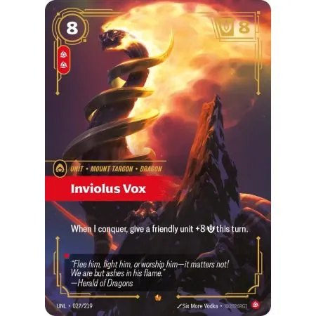 Inviolus Vox (Base) UNL-027 | UNL | ProCards México