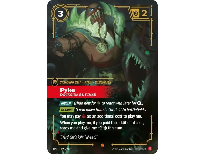 Pyke - Dockside Butcher (Base) UNL-028 | UNL | ProCards México