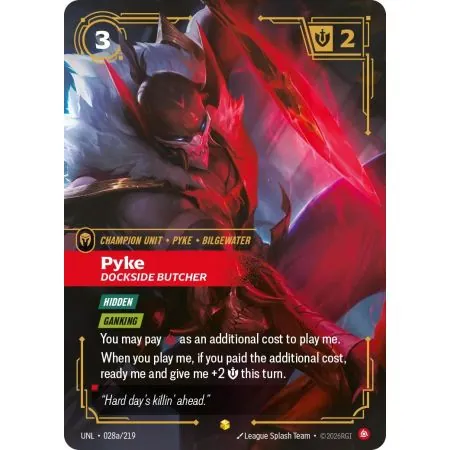 Pyke - Dockside Butcher (Alt/Token side) UNL-028A | UNL | ProCards México
