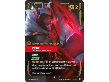 Pyke - Dockside Butcher (Alt/Token side) UNL-028A | UNL | ProCards México