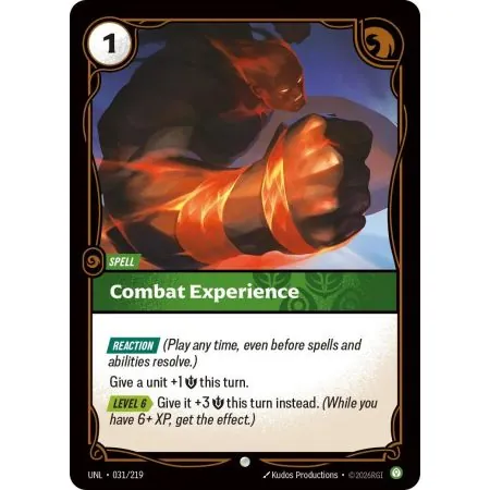 Combat Experience (Base) UNL-031 | UNL | ProCards México