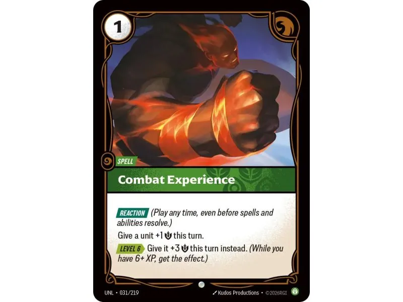 Combat Experience (Base) UNL-031 | UNL | ProCards México