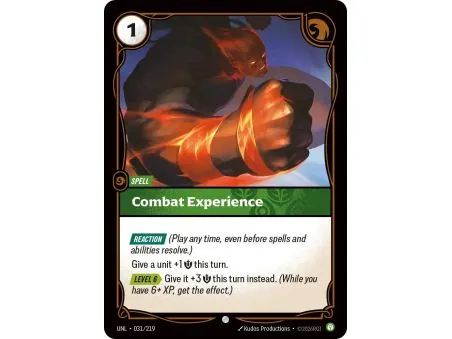 Combat Experience (Base) UNL-031 | UNL | ProCards México