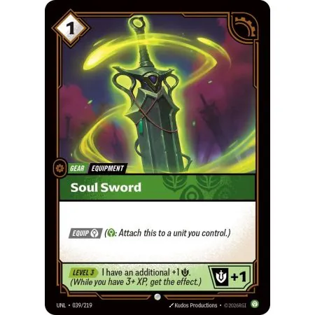 Soul Sword (Base) UNL-039 | UNL | ProCards México