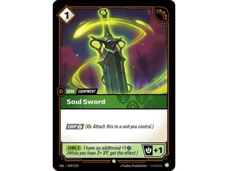 Soul Sword (Base) UNL-039 | UNL | ProCards México