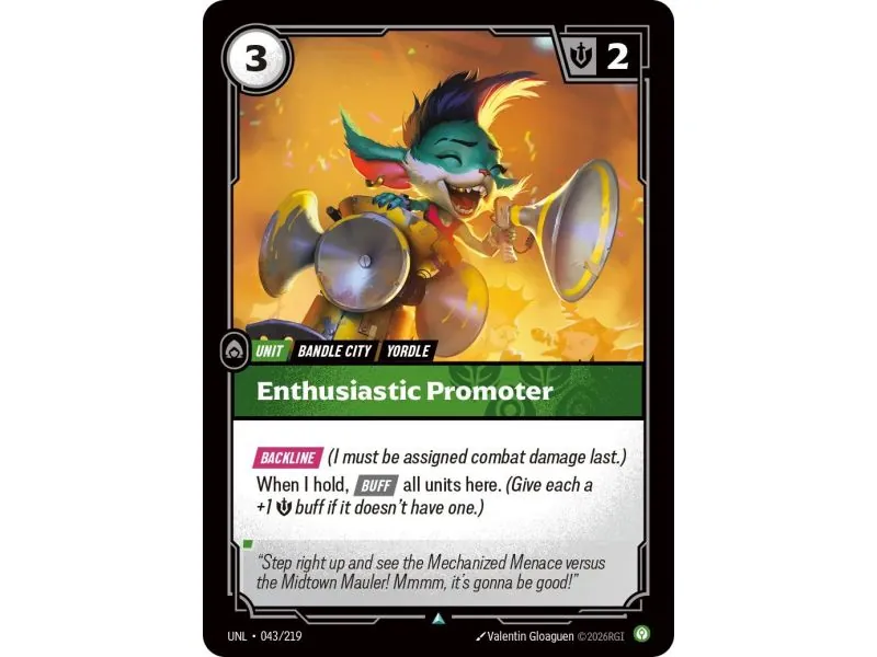 Enthusiastic Promoter (Base) UNL-043 | UNL | ProCards México