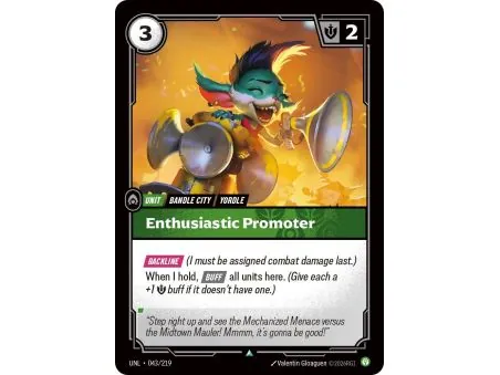 Enthusiastic Promoter (Base) UNL-043 | UNL | ProCards México