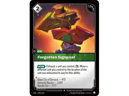 Forgotten Signpost (Base) UNL-045 | UNL | ProCards México