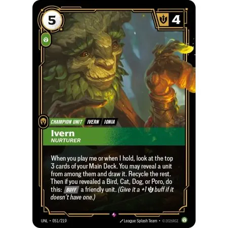 Ivern - Nurturer (Base) UNL-051 | UNL | ProCards México