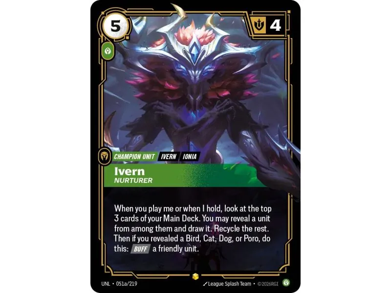 Ivern - Nurturer (Alt/Token side) UNL-051A | UNL | ProCards México