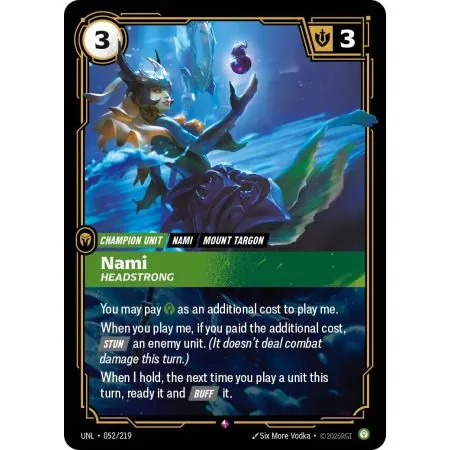 Nami - Headstrong (Base) UNL-052 | UNL | ProCards México