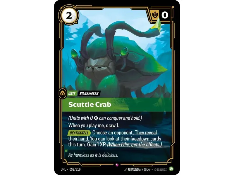 Scuttle Crab (Base) UNL-053 | UNL | ProCards México