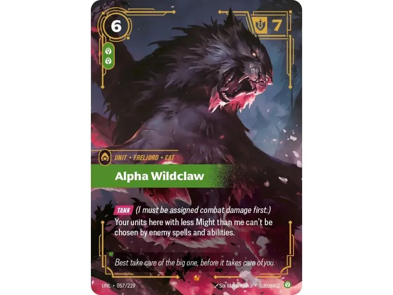 Alpha Wildclaw (Base) UNL-057 | UNL | ProCards México