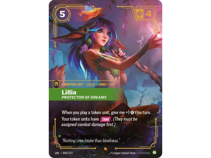 Lillia - Protector of Dreams (Base) UNL-058 | UNL | ProCards México
