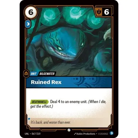 Ruined Rex (Base) UNL-067 | UNL | ProCards México