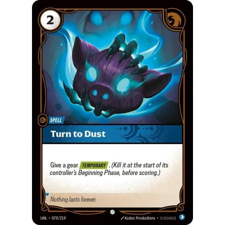 Turn to Dust (Base) UNL-070 | UNL | ProCards México