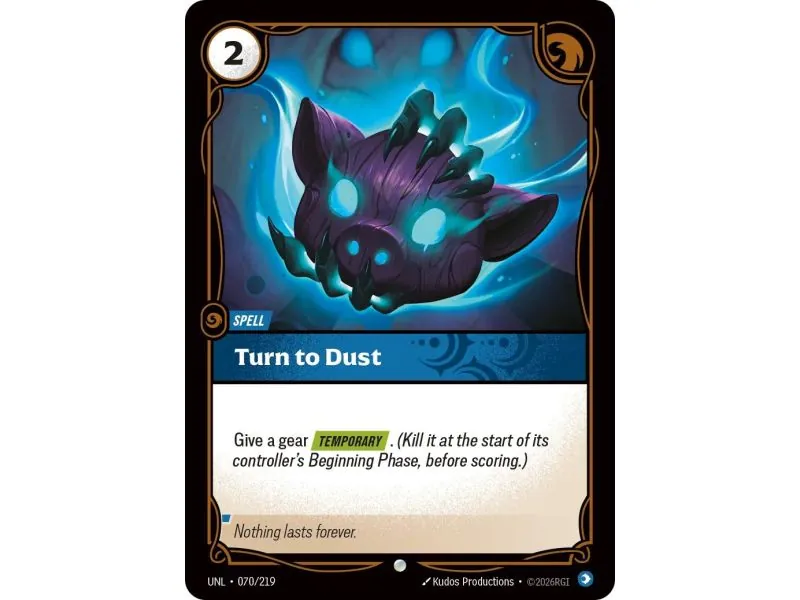 Turn to Dust (Base) UNL-070 | UNL | ProCards México
