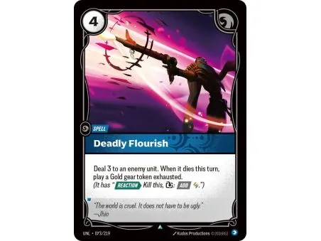 Deadly Flourish (Base) UNL-073 | UNL | ProCards México