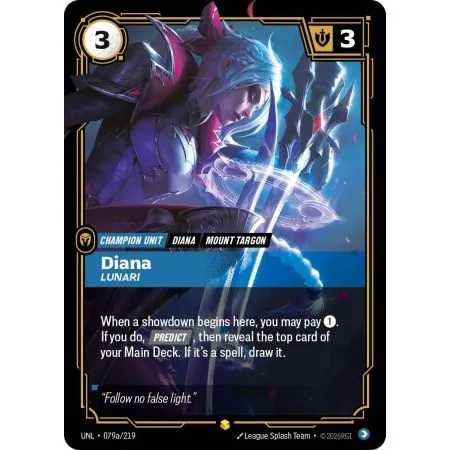 Diana - Lunari (Alt/Token side) UNL-079A | UNL | ProCards México