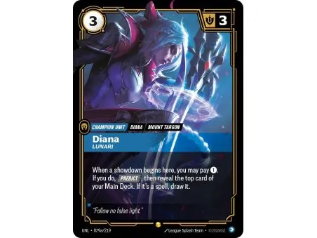 Diana - Lunari (Alt/Token side) UNL-079A | UNL | ProCards México
