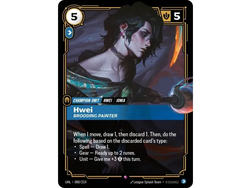 Hwei - Brooding Painter (Base) UNL-080 | UNL | ProCards México