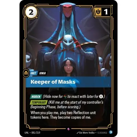 Keeper of Masks (Base) UNL-081 | UNL | ProCards México