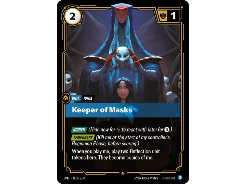 Keeper of Masks (Base) UNL-081 | UNL | ProCards México