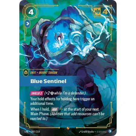 Blue Sentinel (Base) UNL-087 | UNL | ProCards México