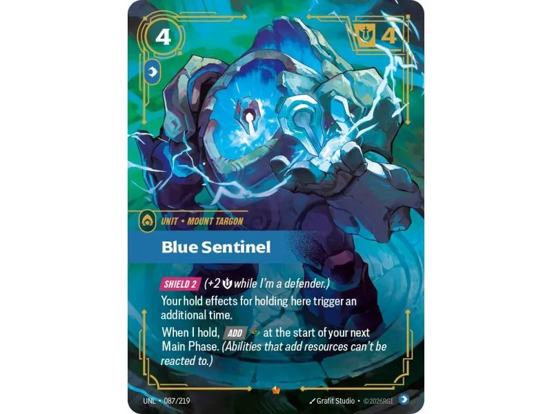 Blue Sentinel (Base) UNL-087 | UNL | ProCards México
