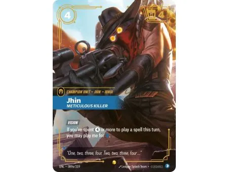 Jhin - Meticulous Killer (Alt/Token side) UNL-089A | UNL | ProCards México