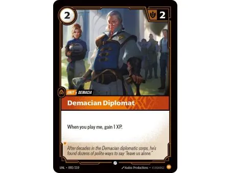 Demacian Diplomat (Base) UNL-092 | UNL | ProCards México