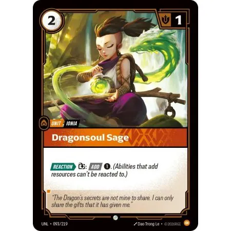Dragonsoul Sage (Base) UNL-093 | UNL | ProCards México