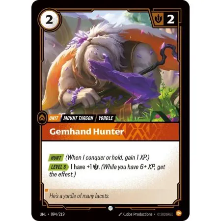 Gemhand Hunter (Base) UNL-094 | UNL | ProCards México
