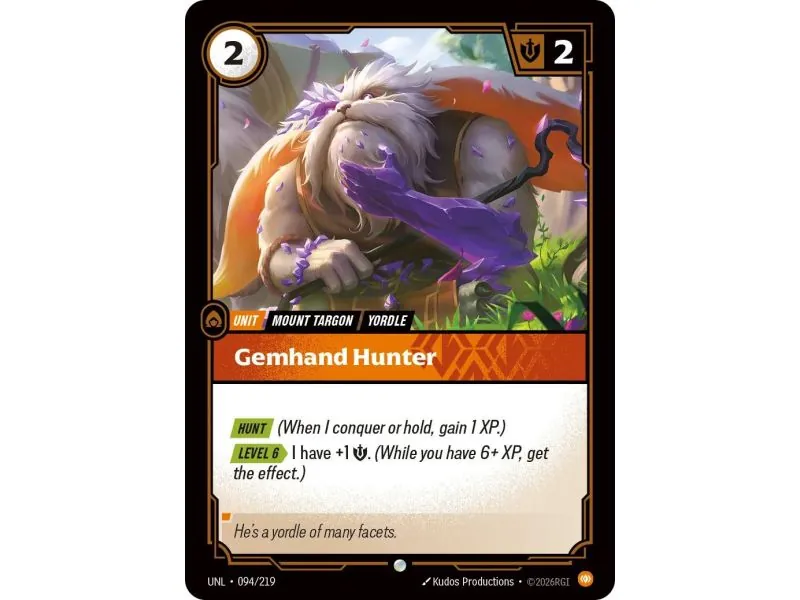 Gemhand Hunter (Base) UNL-094 | UNL | ProCards México