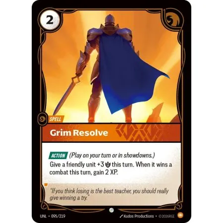 Grim Resolve (Base) UNL-095 | UNL | ProCards México