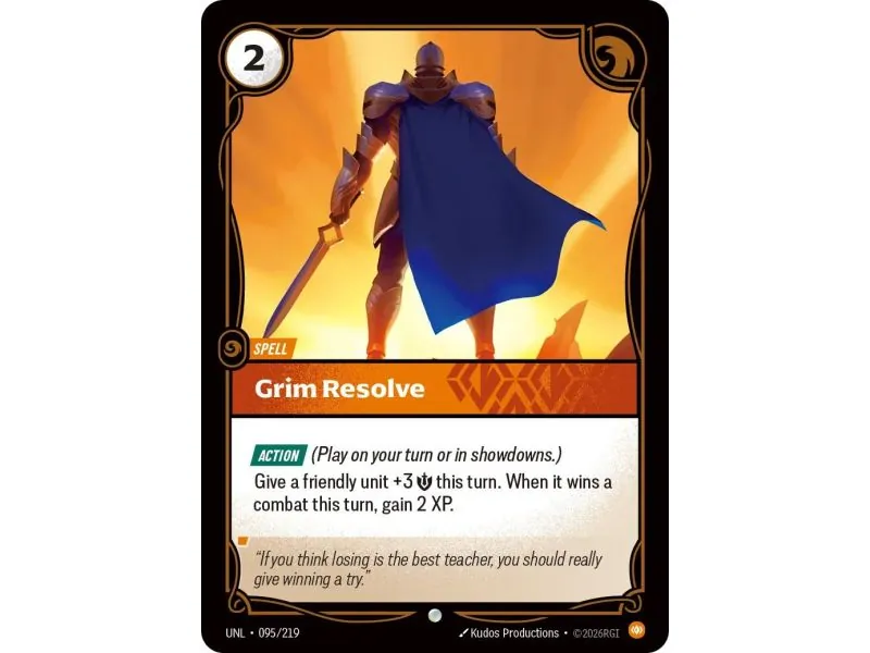 Grim Resolve (Base) UNL-095 | UNL | ProCards México