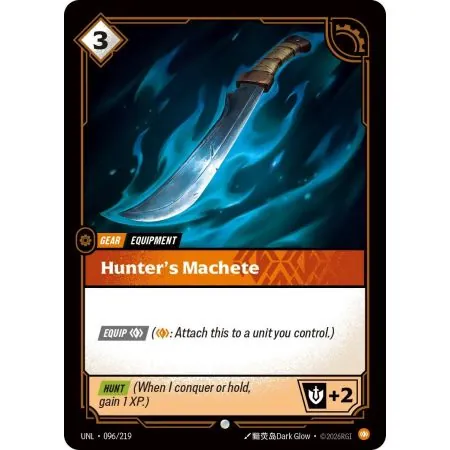 Hunter's Machete (Base) UNL-096 | UNL | ProCards México