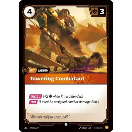 Towering Combatant (Base) UNL-099 | UNL | ProCards México